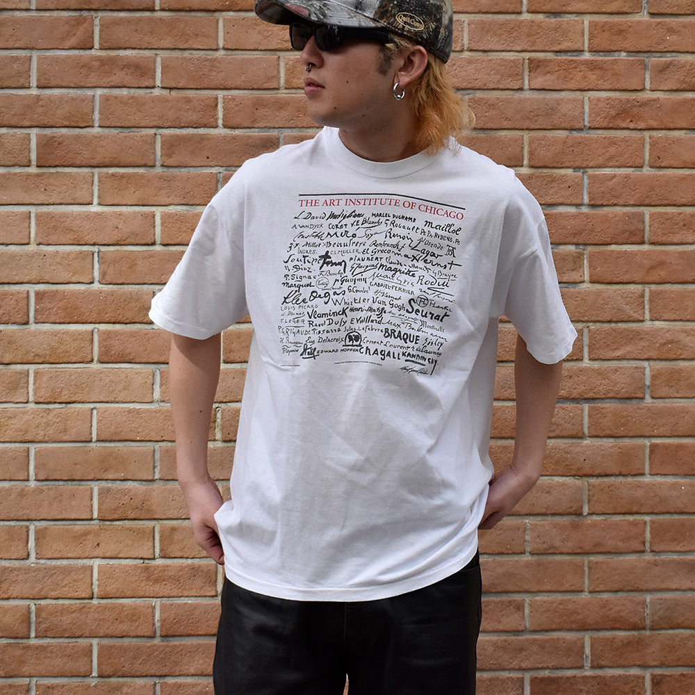 90's “The Art Institute of Chicago” アート Tシャツ 240125H
