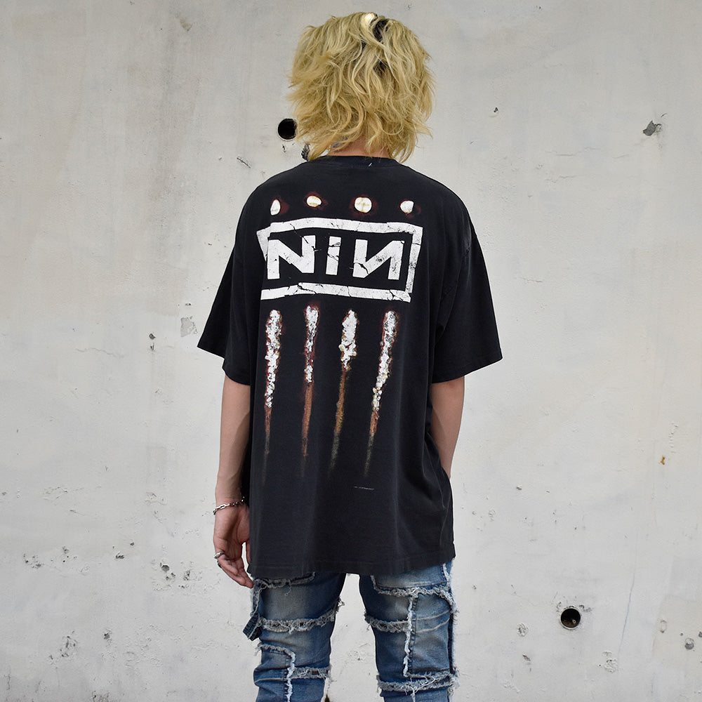 90's Nine Inch Nails “THE DOWNWARD SPIRAL” ロック Tシャツ 250721H