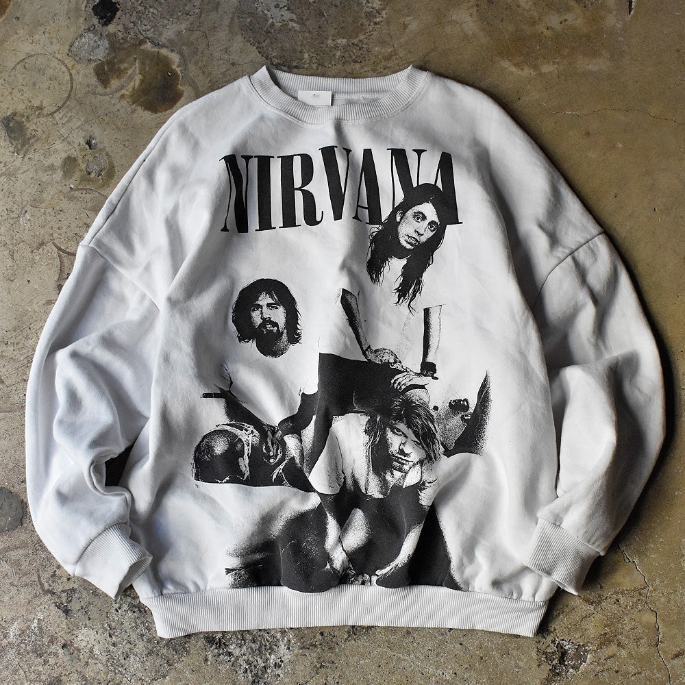 NIRVANA オーバープリント フォト スウェット 231122H