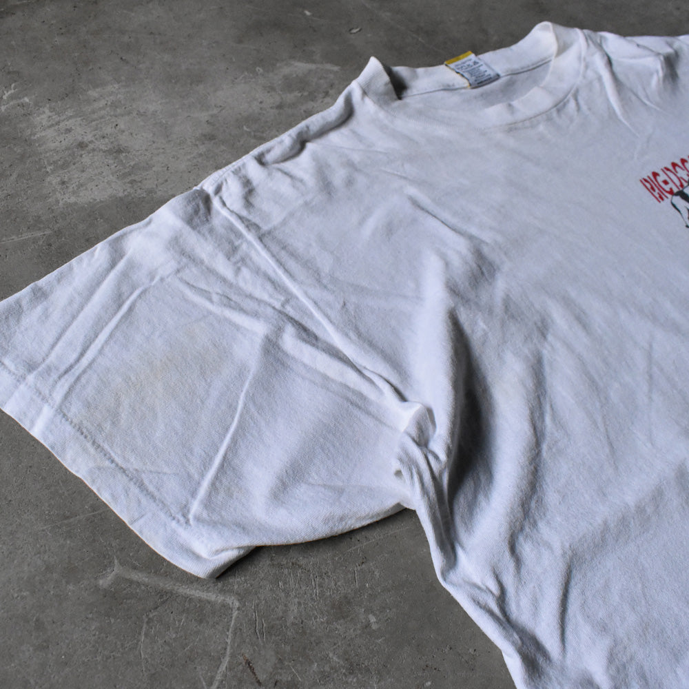 90's BIG DOGS “PUT YOUR TAIL ON THE LINE” 両面プリント Tシャツ USA製 240421