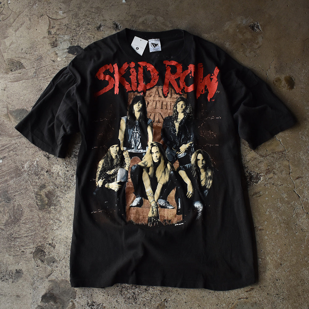 【直販新品】VintageOriginal SkidRow 90\'sツアーTシャツ スキッドロウ ハードロック USA製 Tシャツ