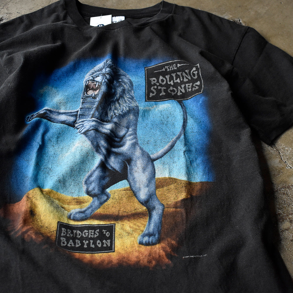 90's The Rolling Stones “Bridges to Babylon World Tour” ロック Tシャツ 240708H