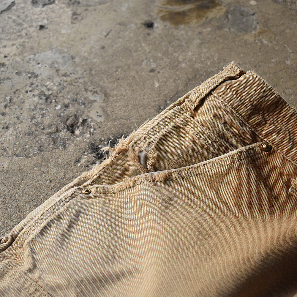 雰囲気◎ Carhartt ダブルニー ブラウンダック ペインターパンツ USA製 250327H