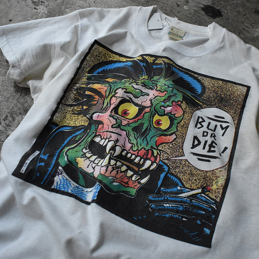 ラルフレコード Buy Or Die 1980 1/2 グラフィックプリント Tシャツ 1980年 スクリーンスターズ L ヴィンテージ