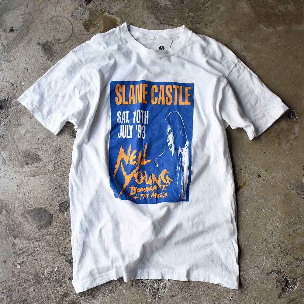 90's Neil Young / Booker T&The MG's “Slane Festival 1993“ フェス ロック Tシャツ 240518H