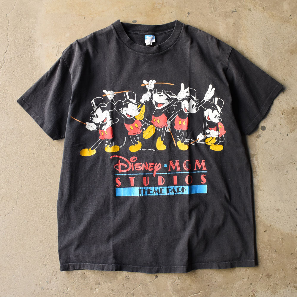 80’s Disney ”DISNEY MGM STUDIOS” ミッキー キャラクター Tシャツ USA製 250409