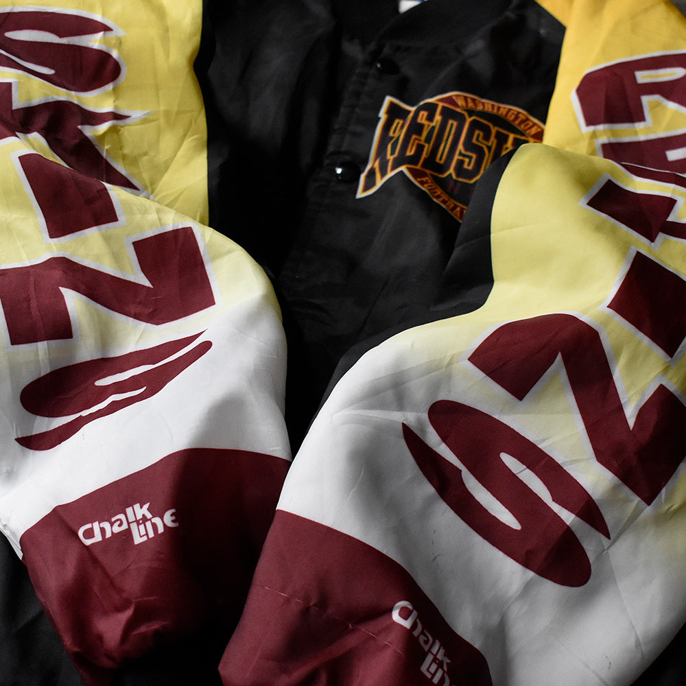 90's Chalk Line NFL “Washington Redskins” ナイロンアワードジャケット USA製 230929