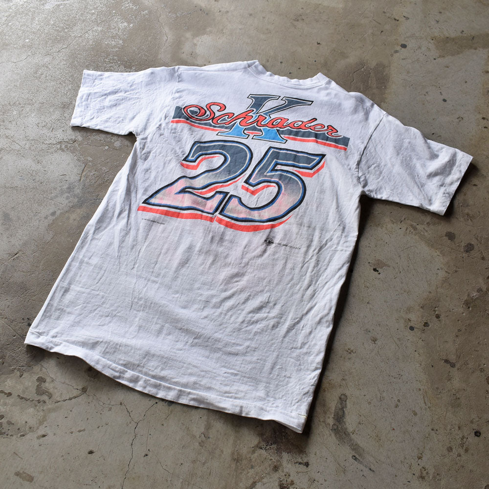 90's FRUIT OF THE LOOM Ken Schrader/ケン・シュレーダー #25 レーシングTシャツ USA製 230611