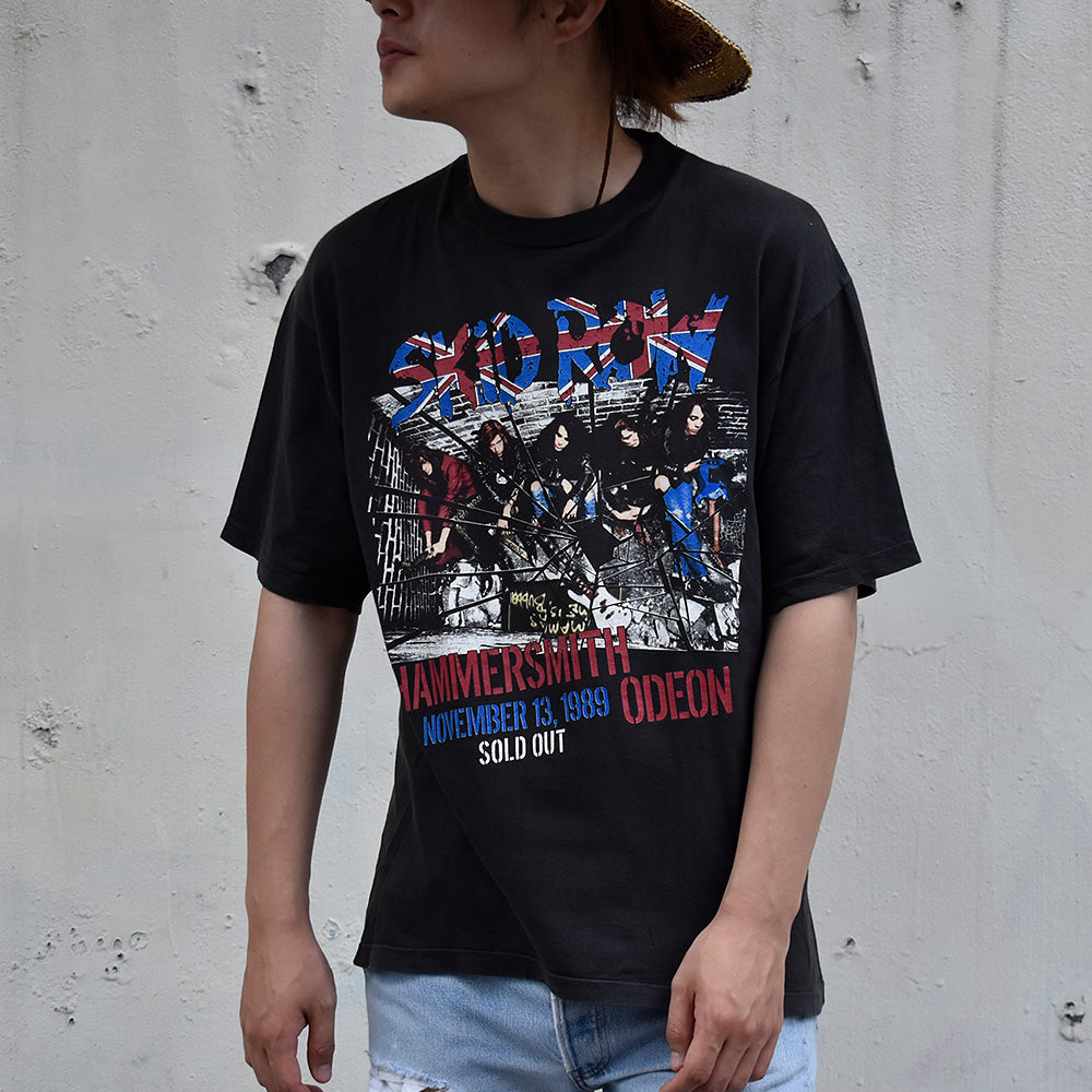 80’s~ SKID ROW "HAMMERSMITH 1989 Live" Tシャツ 230811H