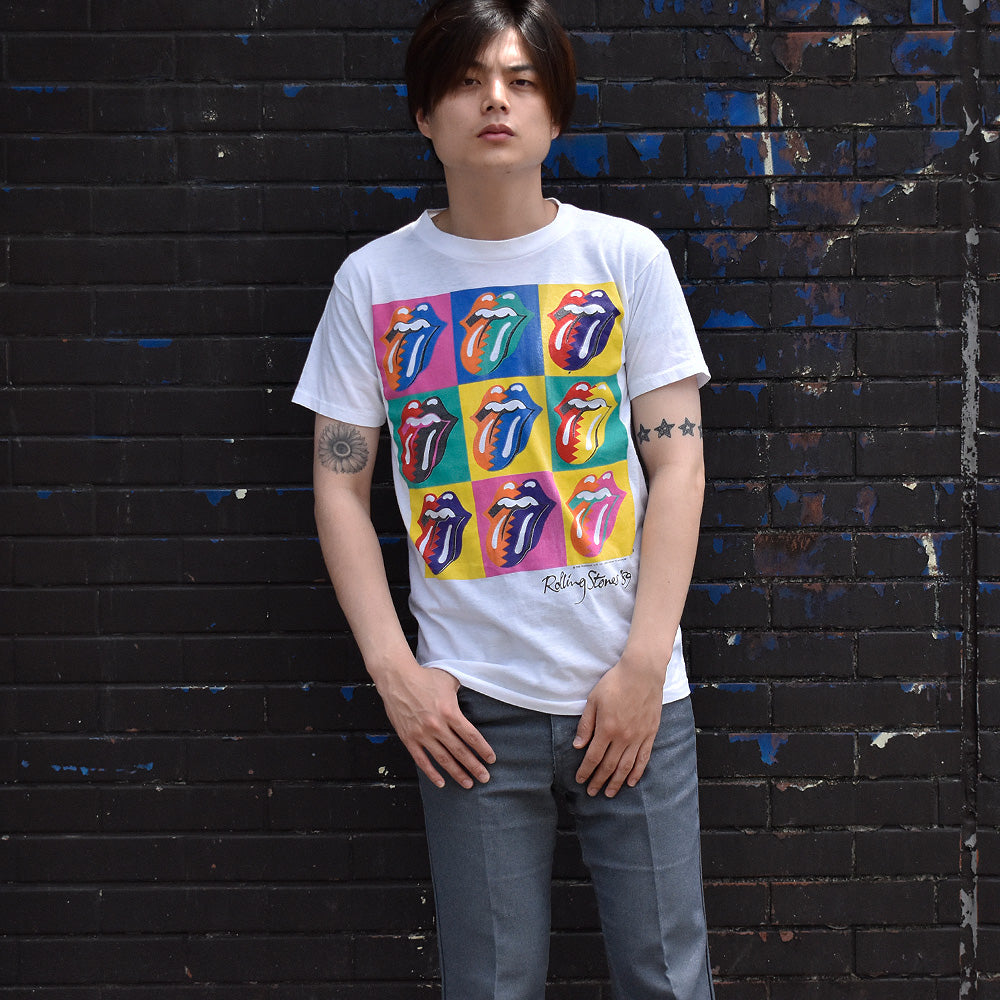 80's The Rolling Stones “Andy Warhol Type” The North American Tour 1989 Tシャツ 250610H