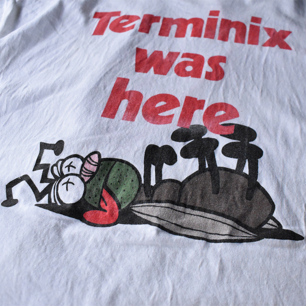 90's FRUIT OF THE LOOM “Terminix / Terminix was here” 両面プリント 企業ロゴ Tシャツ USA製 240407