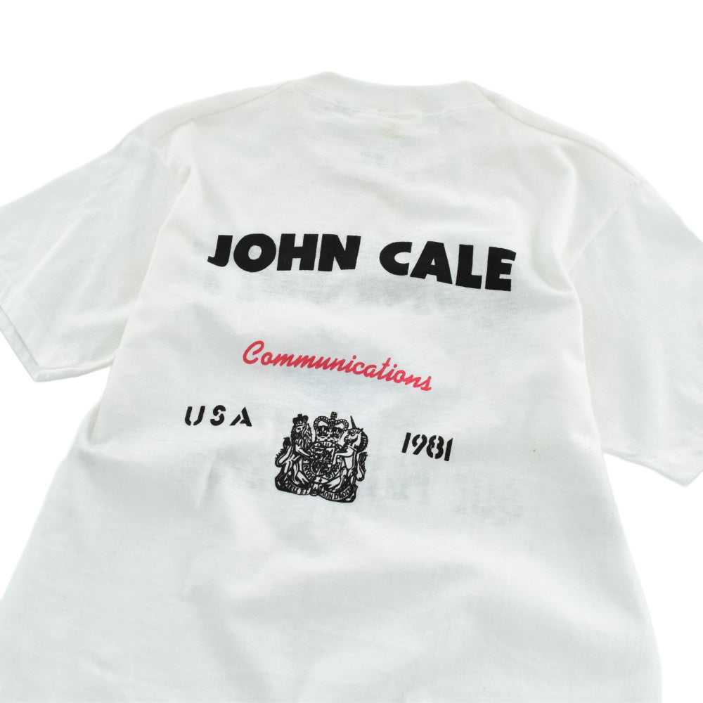 80’s N.O.S. John Cale “Communications USA 1981” ロックTシャツ 260602H