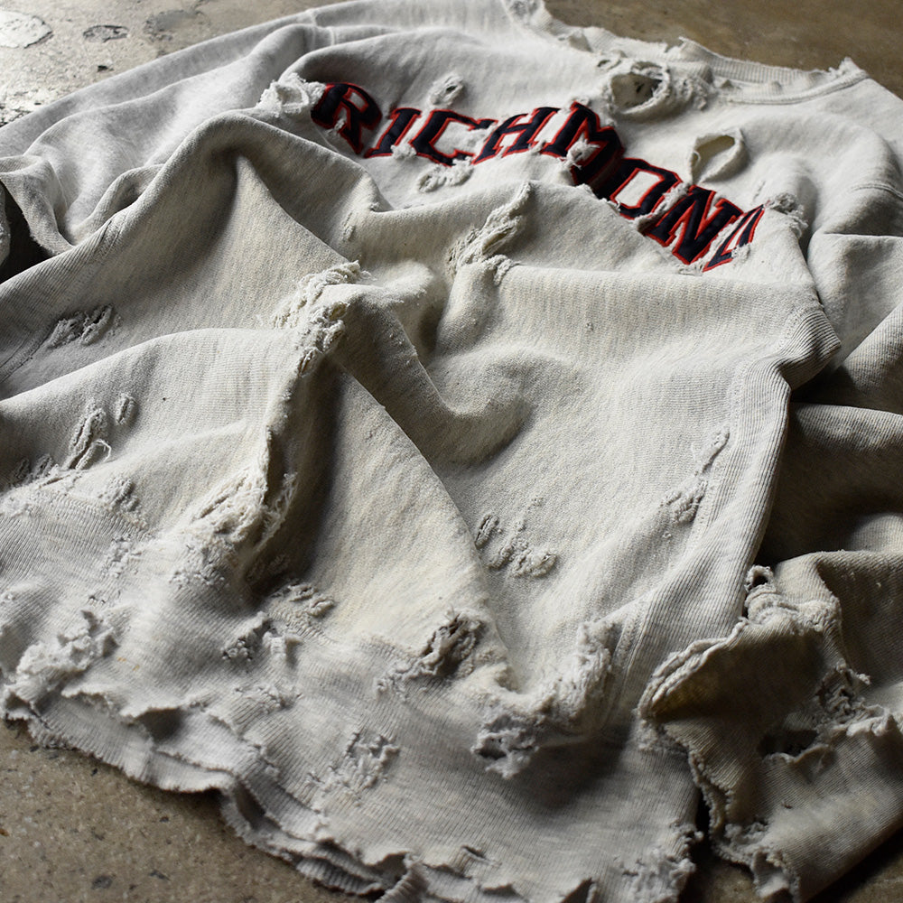 90's ボロ! Champion “Richmond” ワッペン リバースウィーブ スウェット 250212H