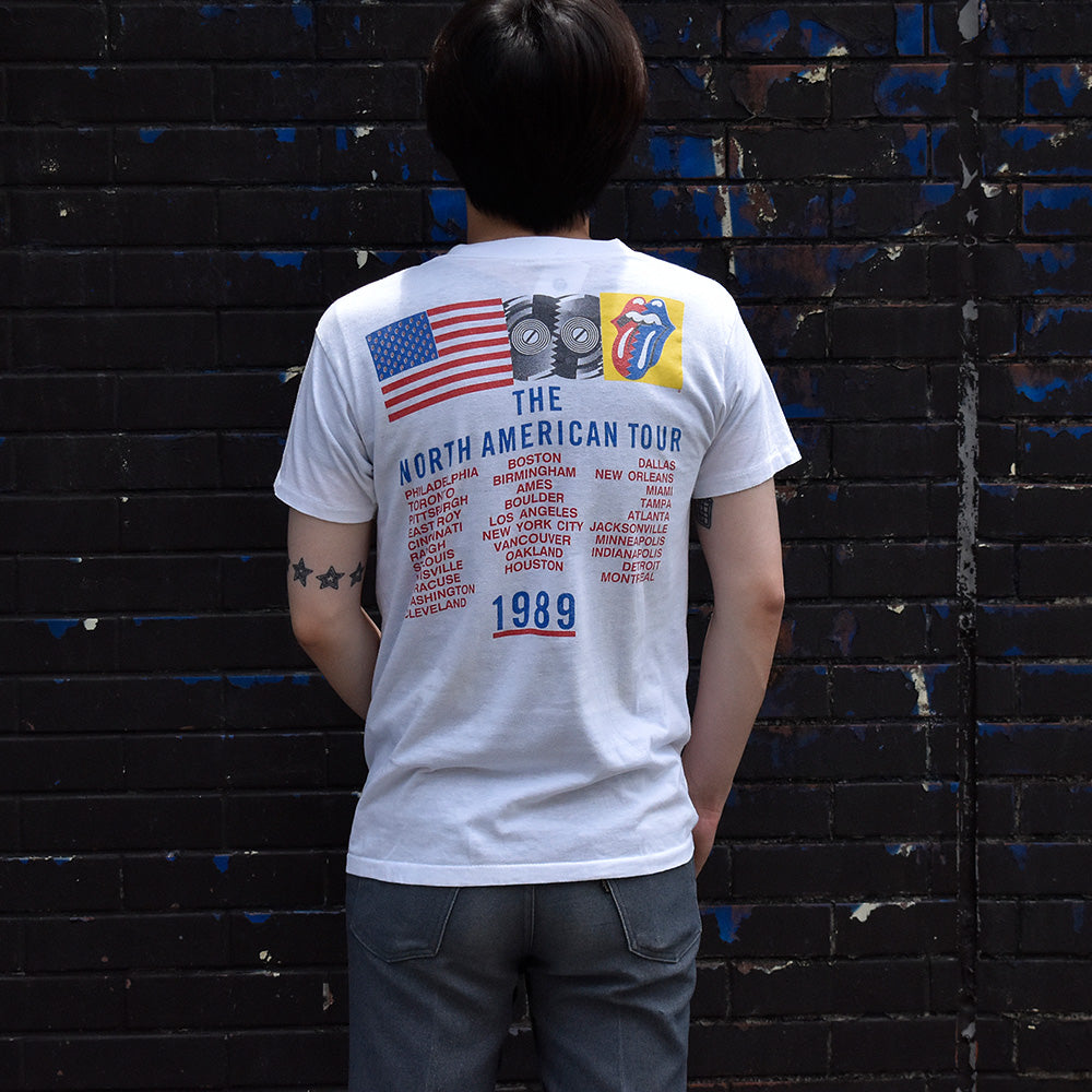 80's The Rolling Stones “Andy Warhol Type” The North American Tour 1989 Tシャツ 250610H