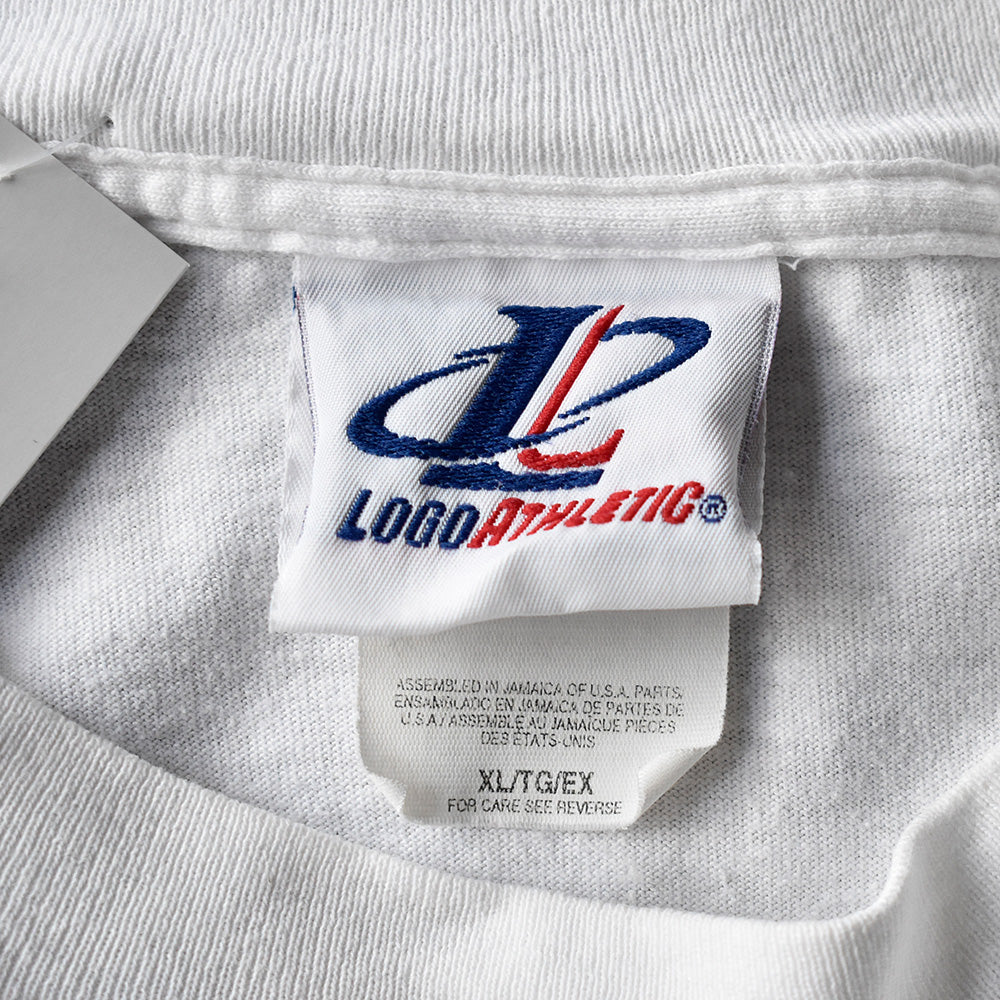 90's AOP! LOGO ATHLETIC Racing Tシャツ 250414H