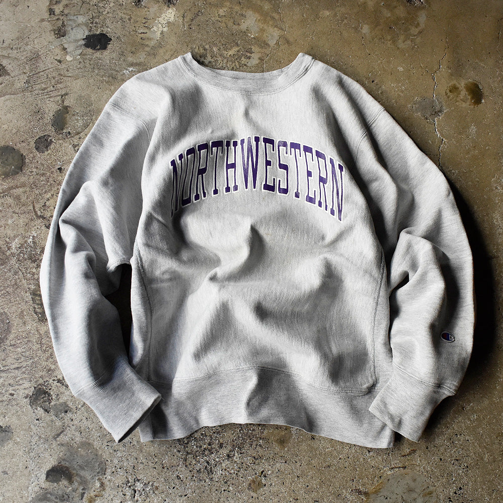 80's Champion "NORTHWESTERN" リバースウィーブ スウェット USA製 250207H