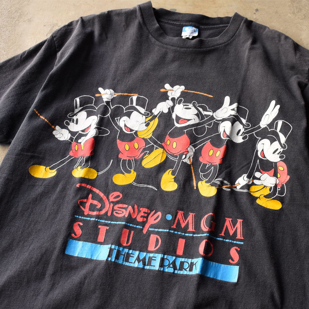 80’s Disney ”DISNEY MGM STUDIOS” ミッキー キャラクター Tシャツ USA製 250409