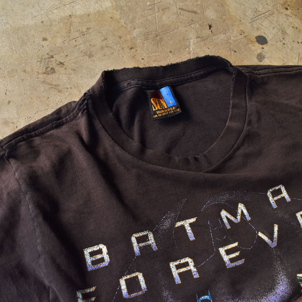 90's DC Comics Batman/バットマン 雰囲気◎ “BATMAN FOREVER” ムービーTシャツ USA製 230810