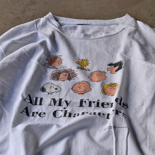 90’s Peanuts “All My Friends Are Characters” Tシャツ 240504
