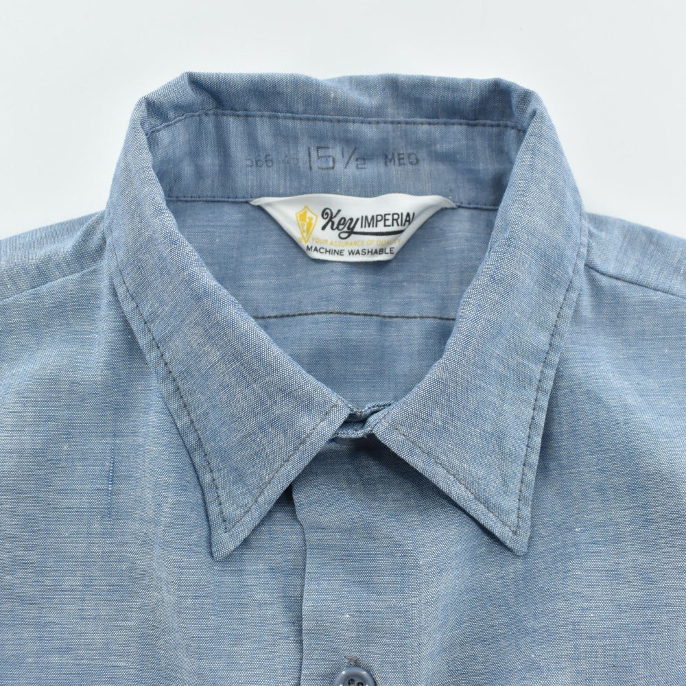 70's N.O.S. Key Imperial シャンブレー ワークシャツ 261002H