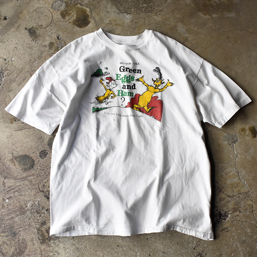 90's Dr. Seuss “Green Eggs and Ham” Tシャツ USA製 240322H