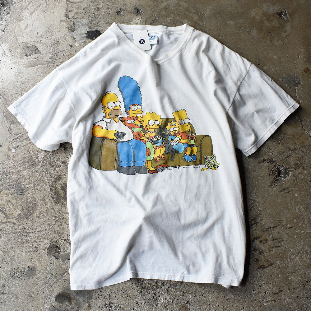 Y2K The Simpsons “FAMILY“ 海外アニメ キャラ Tシャツ 240922H