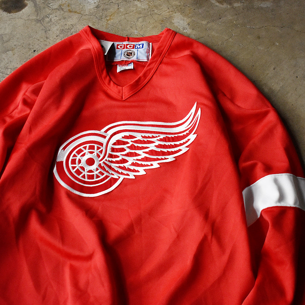 Y2K CCM NHL “Detroit Red Wings” 2Pac ホッケーシャツ 240329H