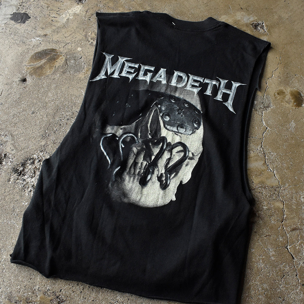 80’s MEGADETH “Peace Sells... But Who's Buying?” カットオフ ロック Tシャツ 250804H