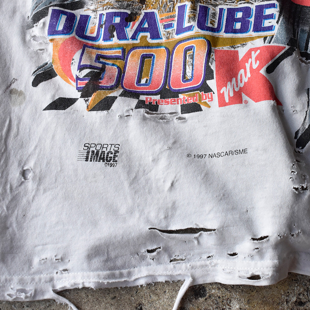 90's ボロ! CHASE authentics AOP レーシング Tシャツ USA製 250805H