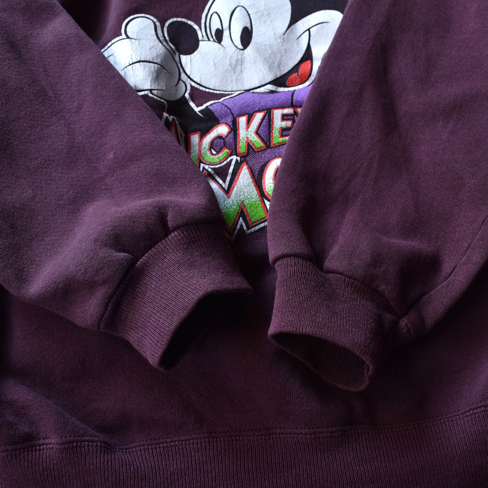90’s Disney “MICKEY MOUSE“ スウェット USA製 240107H