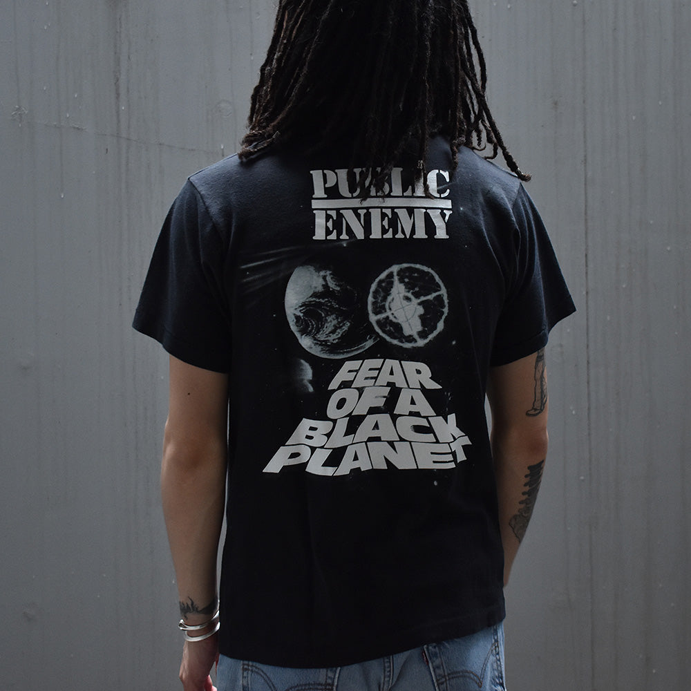 90's Public Enemy/パブリック・エネミー "Fear of a Black Planet" Rap Tee カナダ製 230610H