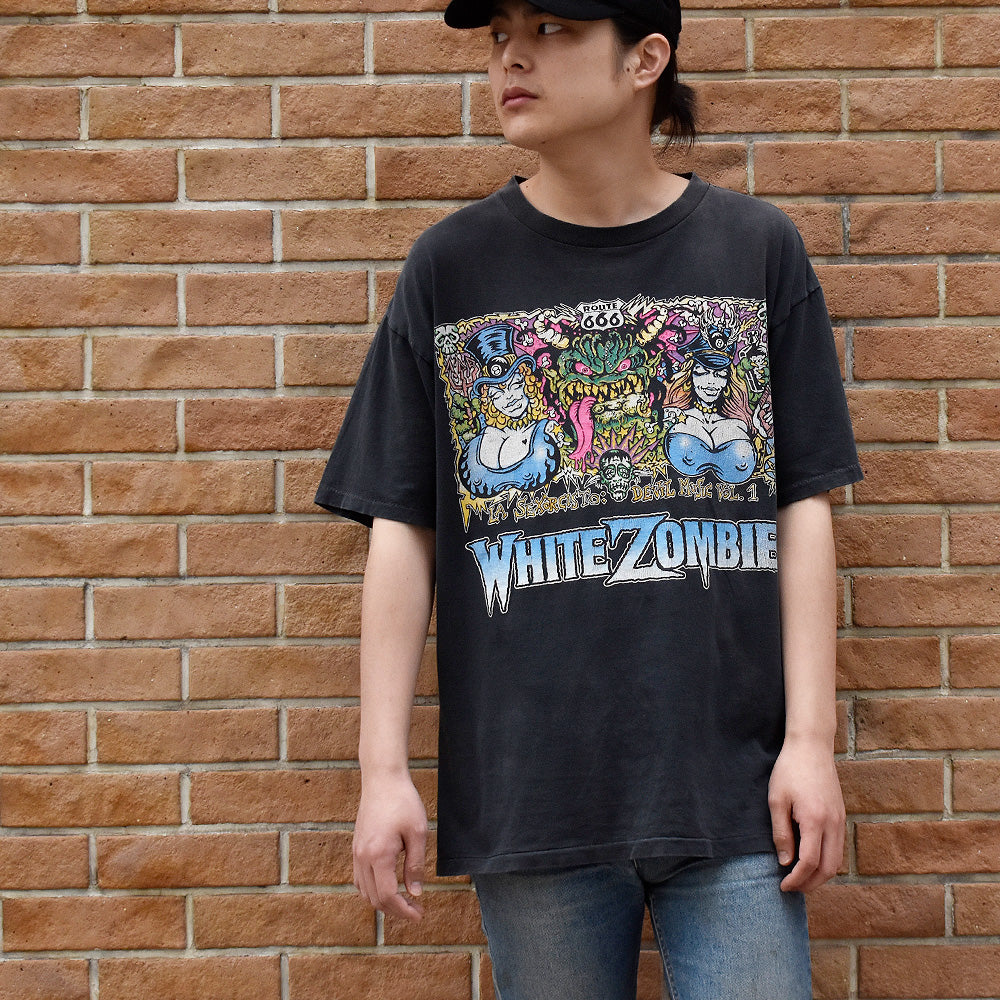 90's WHITE ZOMBIE “La Sexorcisto: Devil Music Vol. 1” World Tour Tシャツ 240409H
