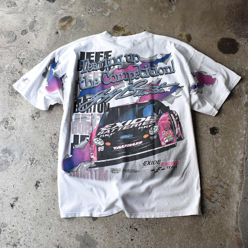 90's AOP! LOGO ATHLETIC Racing Tシャツ 250414H
