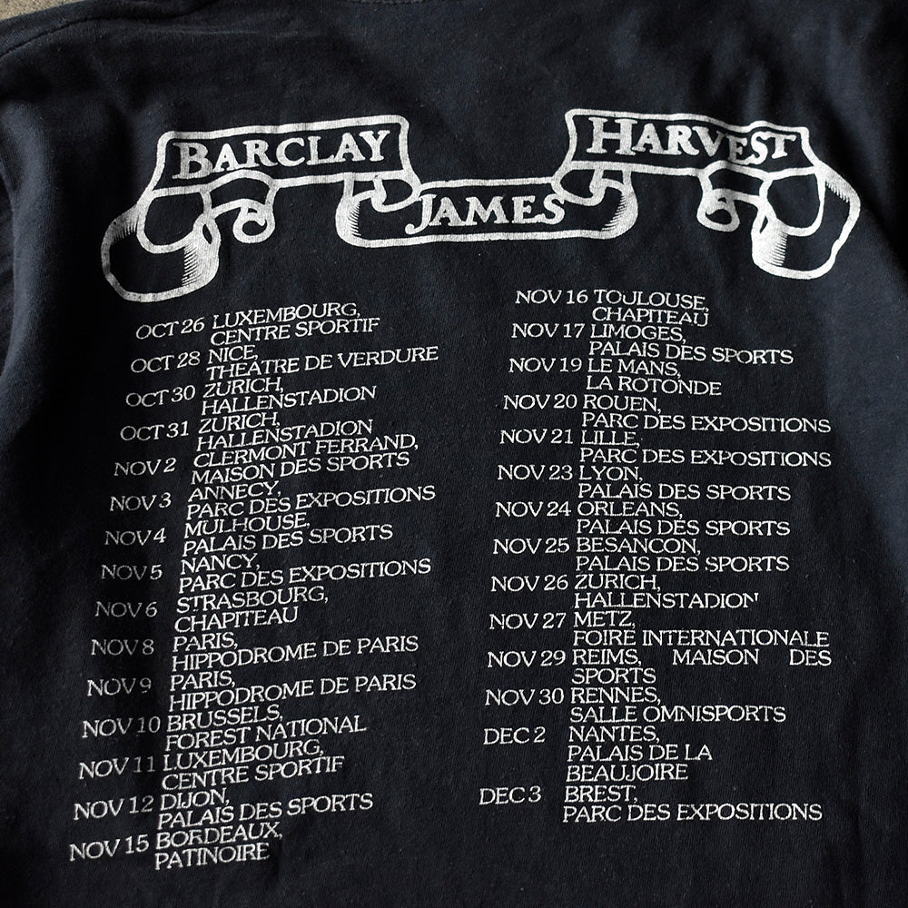 80's “Barclay James Harvest“ Tour ロック Tシャツ 250809H
