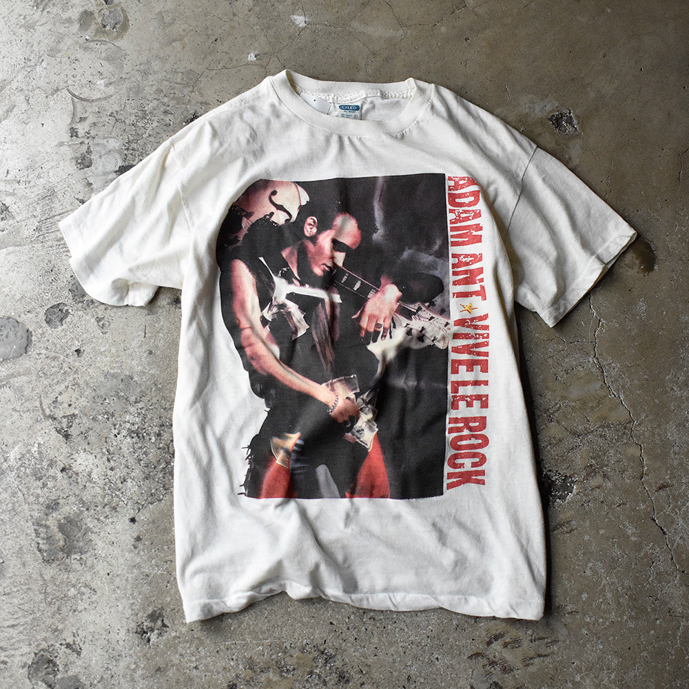 80's Adam Ant “Vive Le Rock” World Tour'85 Tシャツ 240831H
