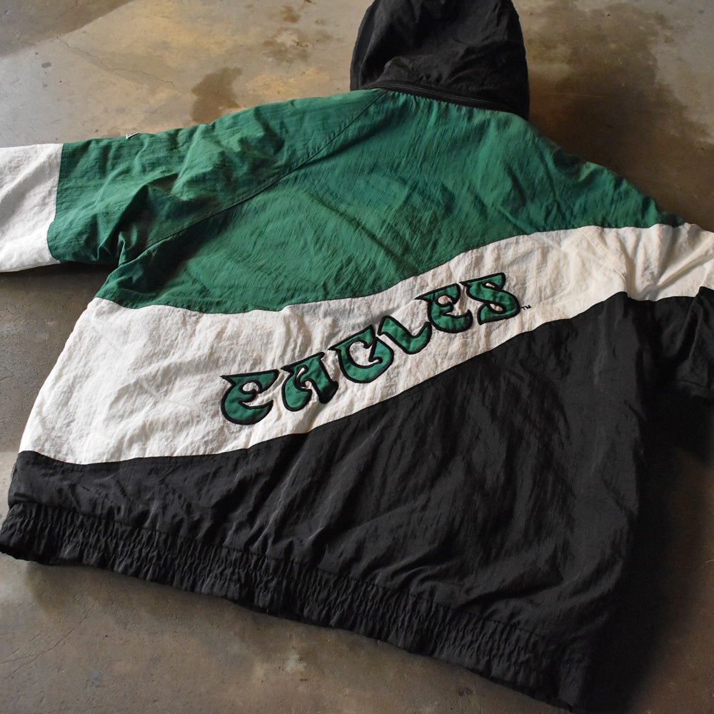 90's APEX "NFL Philadelphia Eagles" 中綿入り ナイロンジャケット 240215