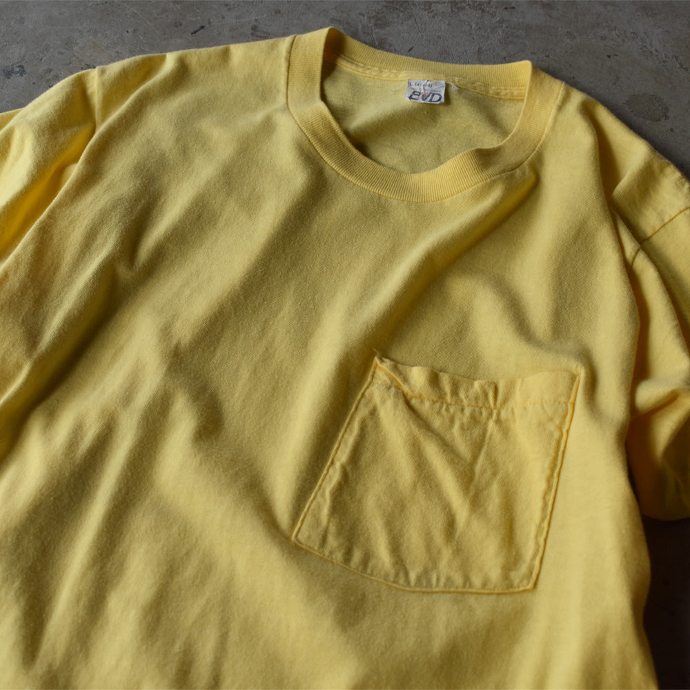 70's BVD 無地 ポケット Tシャツ USA製 220715H