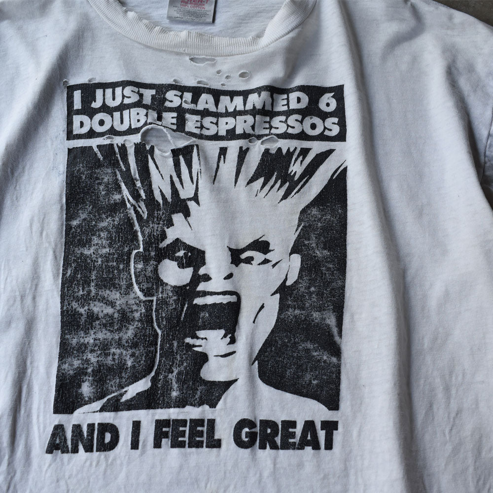 90's The Screamers “I Just Slammed 6 Double Espressos And I Feel Great” Tシャツ 250901H