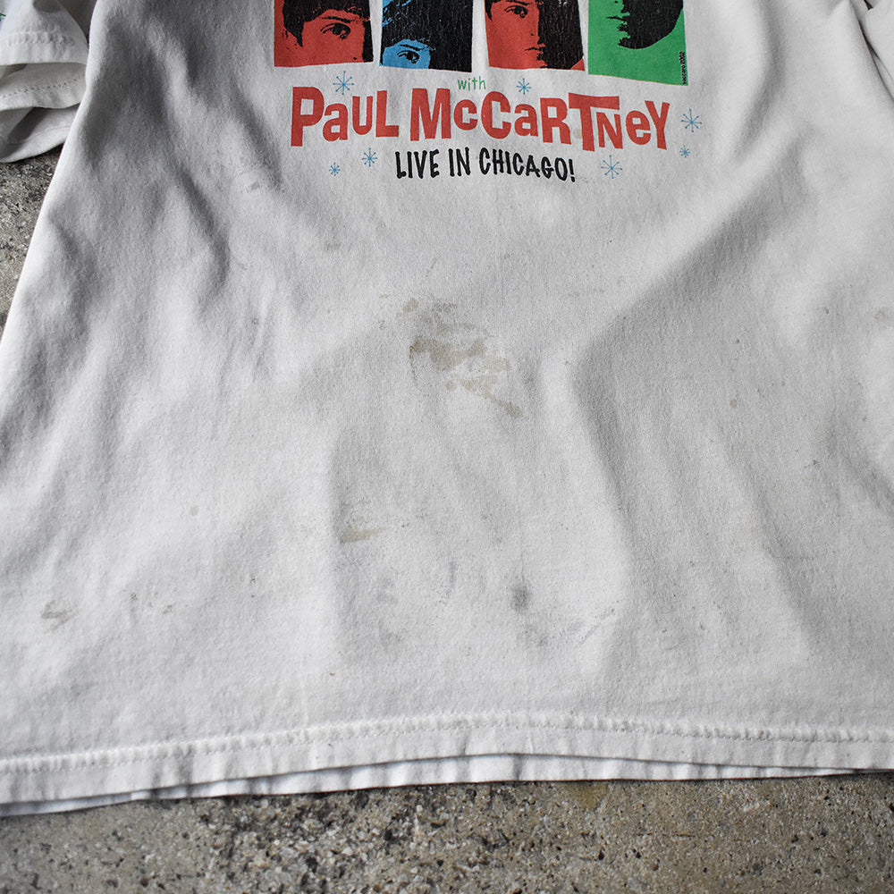 Y2K Paul McCartney “Ticket to Ride” Live in Chicago Tシャツ 240201H