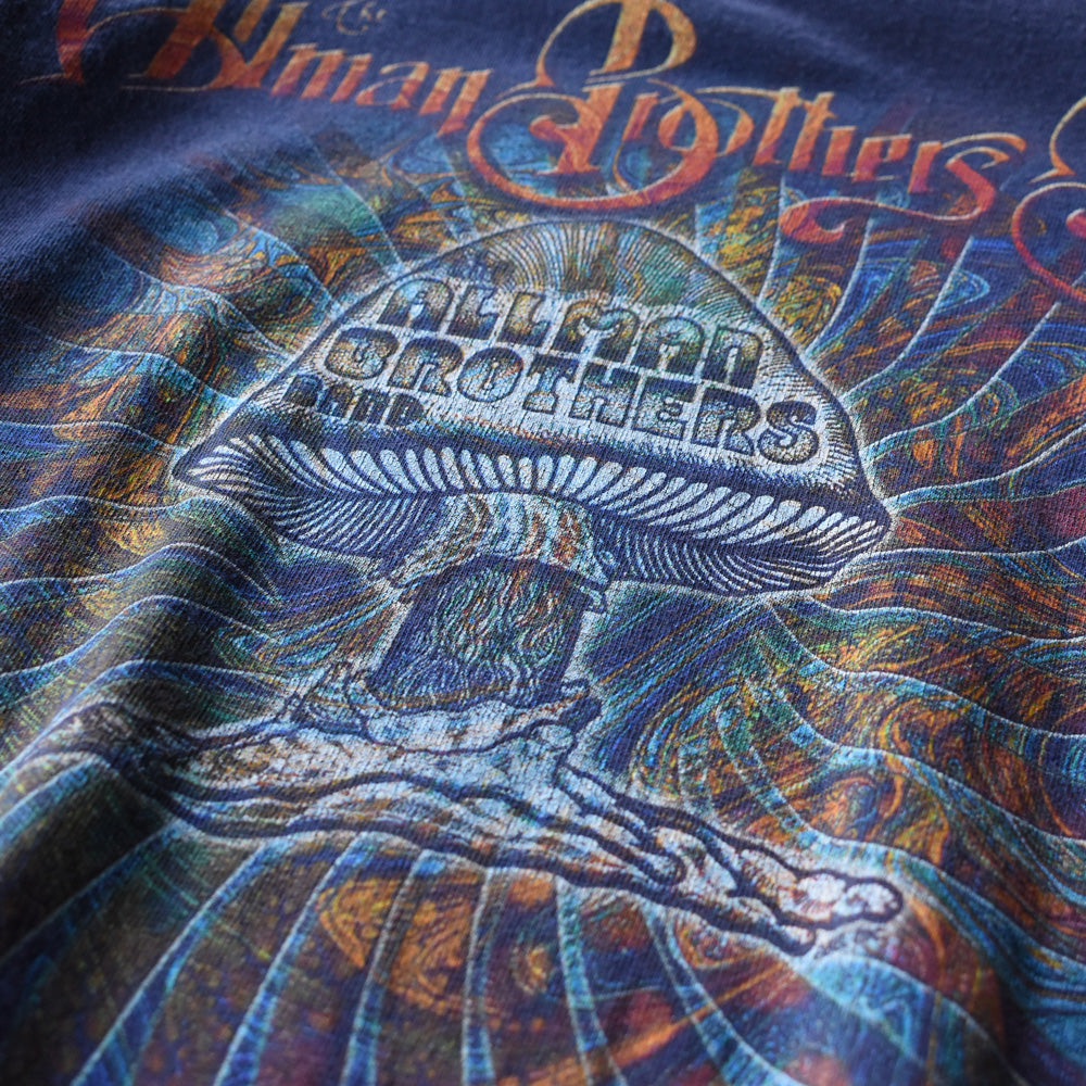 Y2K The Allman Brothers Band “Psychedelic Mushroom” ロック Tシャツ 250801
