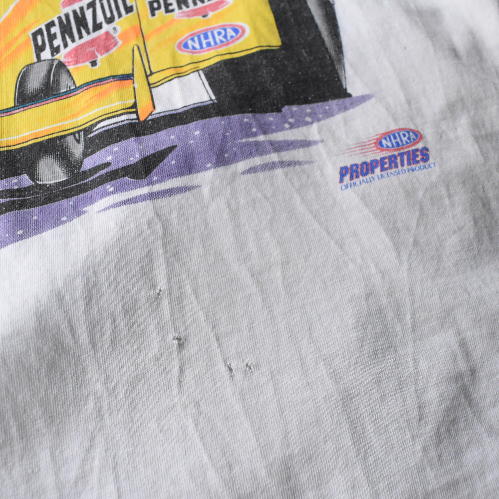 90's NHRA Winston Drag Racing レーシングプリント Tシャツ 250518
