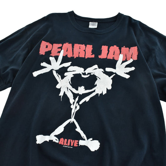 Y2K Pearl Jam "ALIVE" グランジ ロックTシャツ 260818H