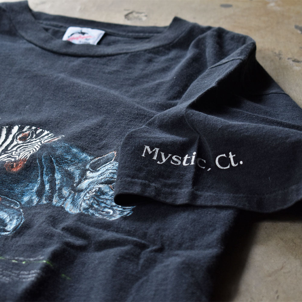 90's “Mistic Ct.” 両面 アニマルプリント Tシャツ USA製 230709