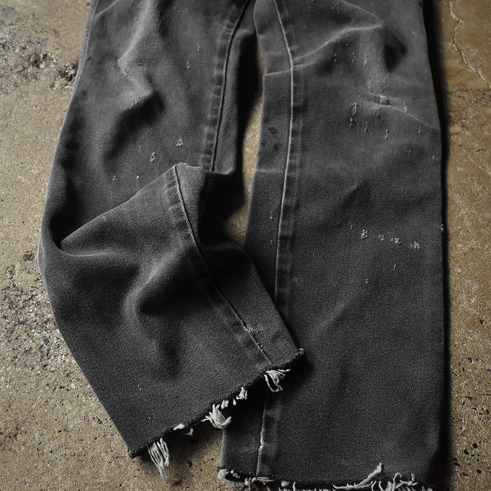 Y2K Wrangler 938BLK ダメージ! カウボーイカット ストレッチ デニムパンツ 241226H
