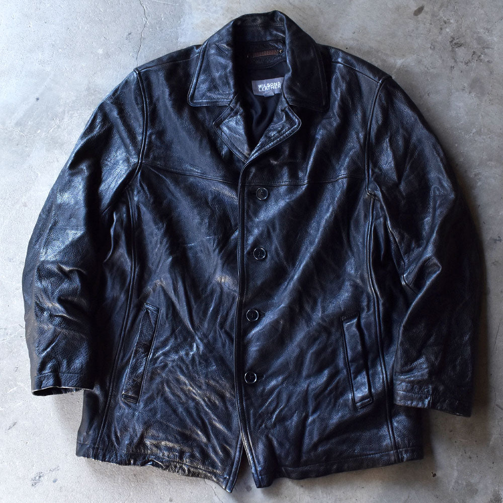 90s イタリア製 本革レザー ボンバージャケット 革ジャン ユニセックス  