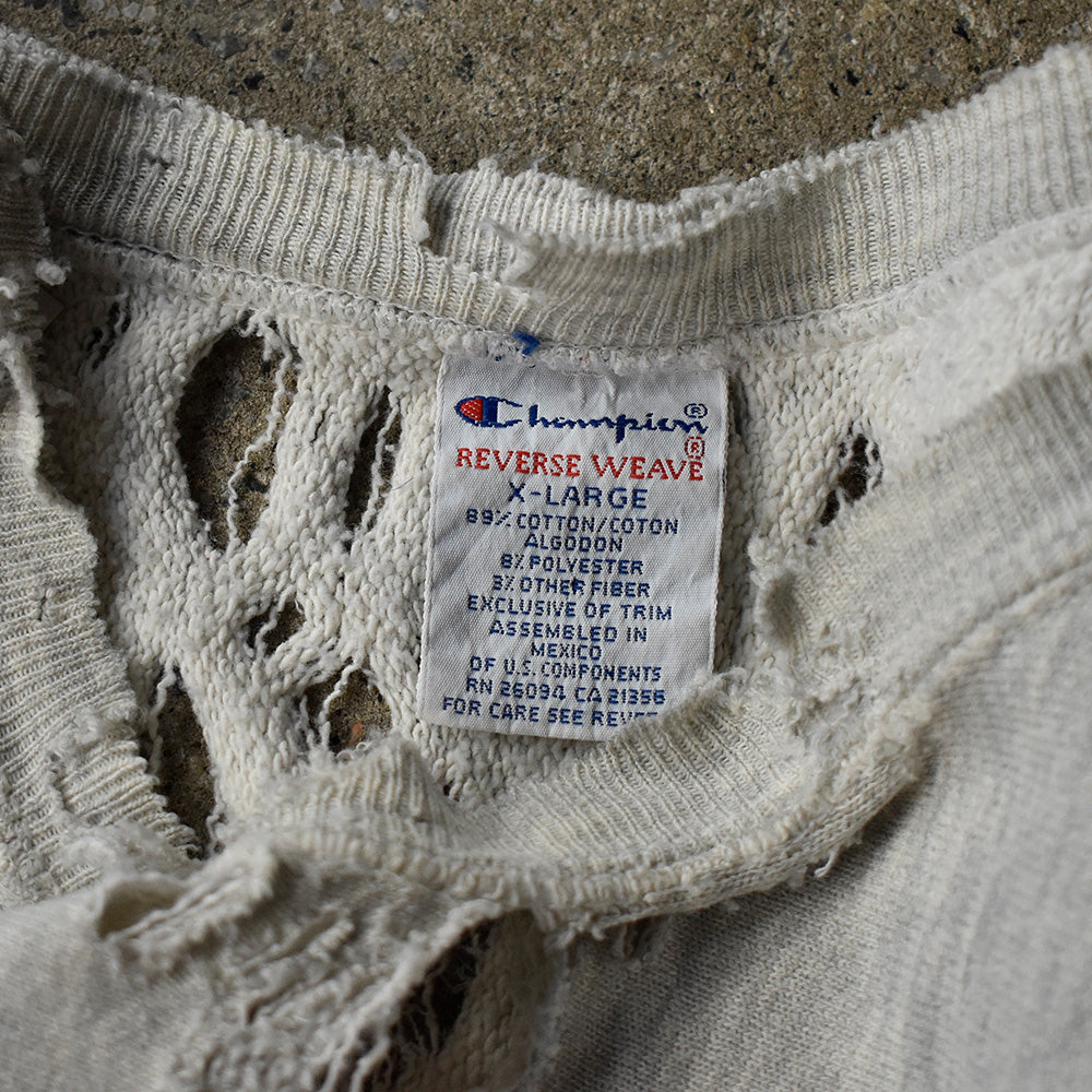 90's ボロ! Champion “Richmond” ワッペン リバースウィーブ スウェット 250212H