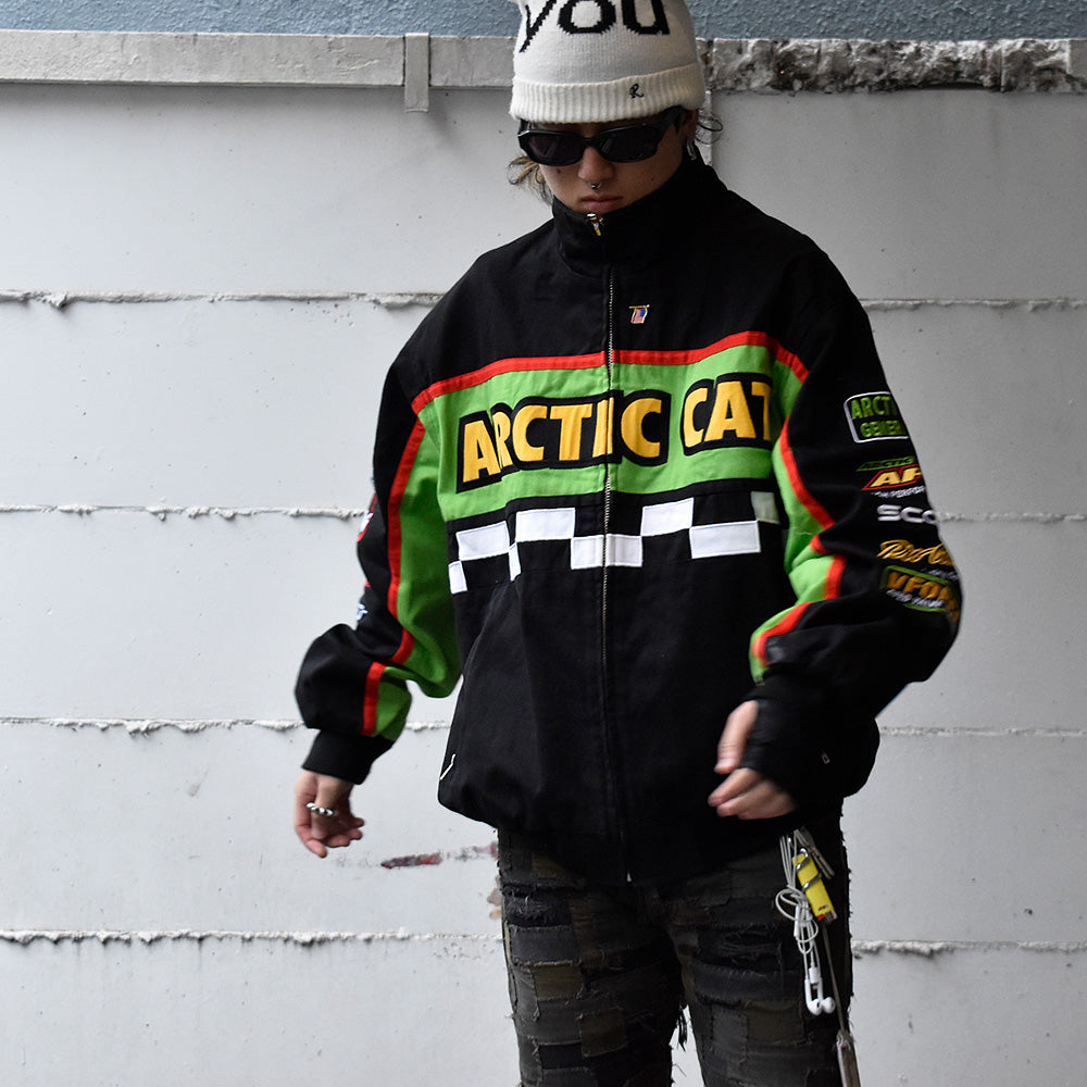 90's ARCTICWEAR コットン レーシングジャケット 231119H