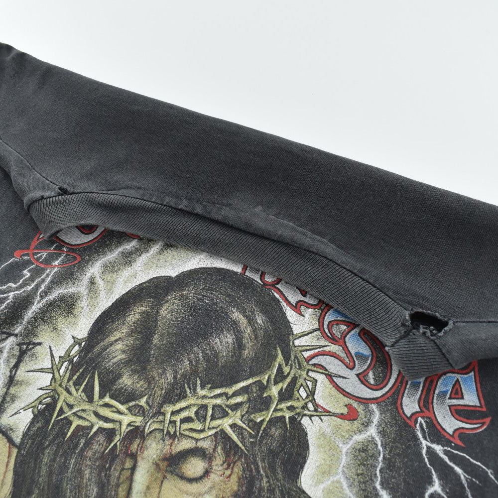 90's Living Epistles "BORN TO DIE" ジーザス ハーレー パロディTシャツ USA製 260818H