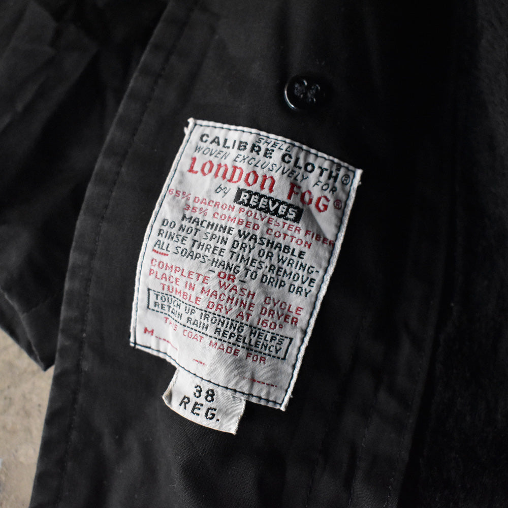 70’s LONDON FOG パイルライナー付き バルカマーンコート ステンカラーコート 240229