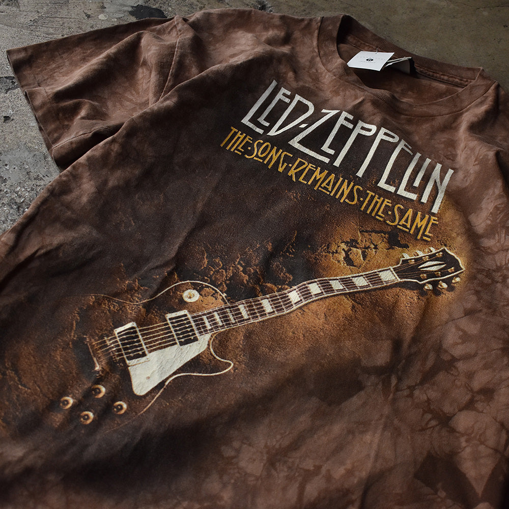 90's LIQUID BLUE / Led Zeppelin "The Song Remains the Same" タイダイ ロック Tシャツ USA製 230720H